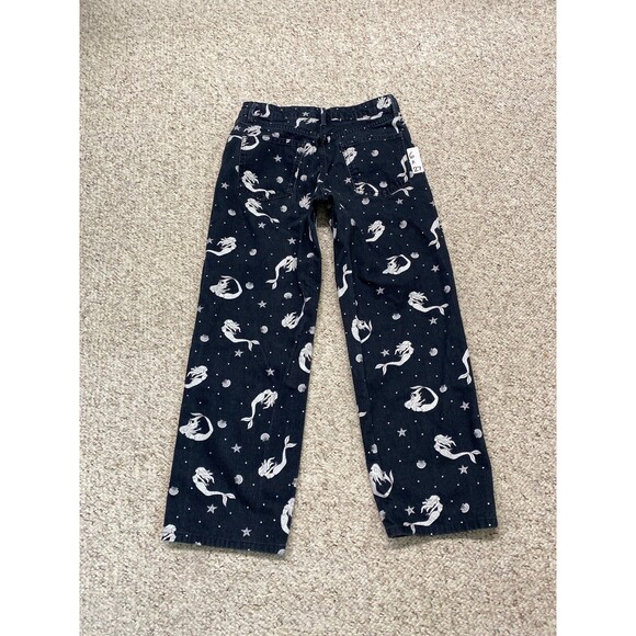 6 Zara High-Rise The Trevor Full Length Straight Leg Mermaid Seashell - Picture 6 of 8